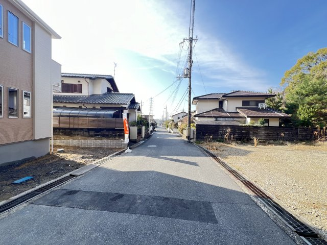 北葛城郡第６河合町星和台の前面道路含む現地写真