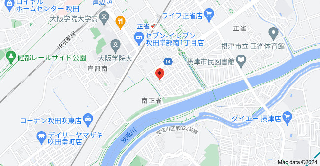 Flora正雀の地図