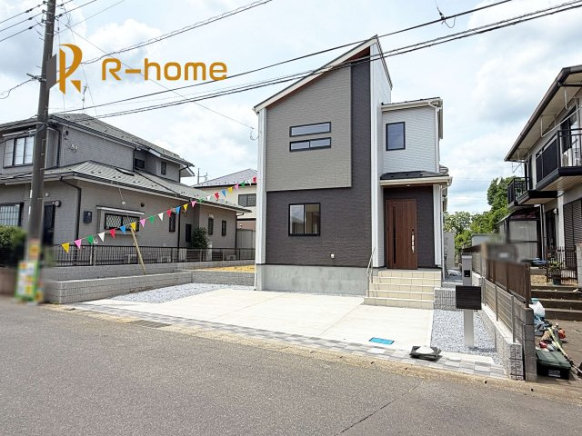 龍ケ崎市城ノ内1丁目3期　新築戸建て　1号棟の外観|建物完成いたしました！ご予約で『平日』や『夕方』などでもご見学可能です！