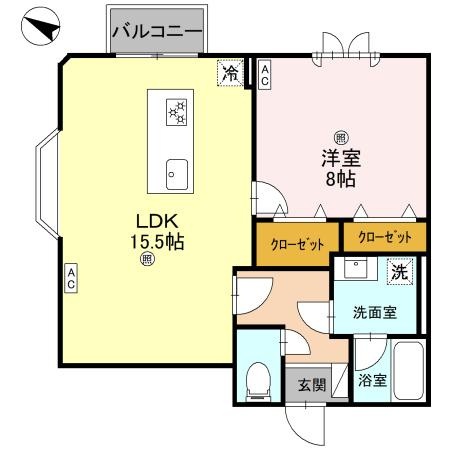 Villa le Euphoria KITANOの間取り