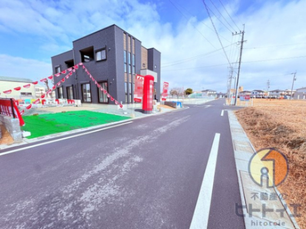 タマタウン八女IC西の前面道路含む現地写真