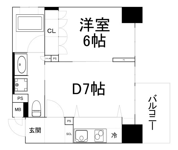 【間取り】 | リーガル四ツ橋立売堀Ⅱ