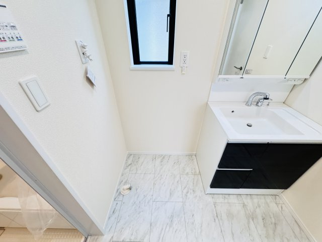 松戸市栗山新築戸建のランドリースペース|洗濯機置き場