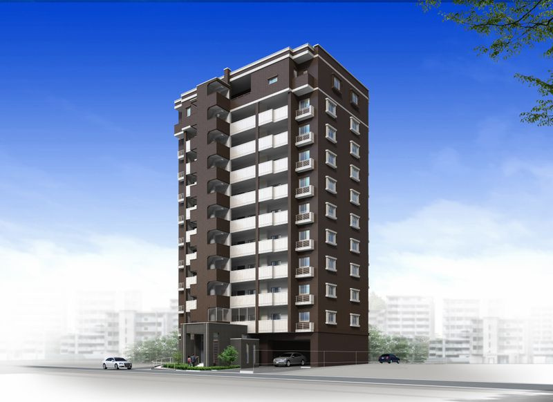 福岡市東区松島１丁目の賃貸マンションの外観パース