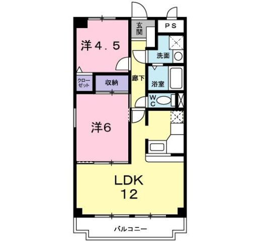 サニータウン　Ⅰの間取り
