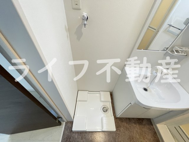 F asecia 近大前の洗面所|コンパクトで使いやすい洗面所