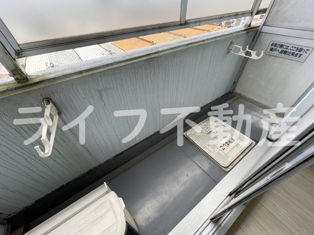 ロイヤルアーク八戸ノ里のバルコニー|広々としたバルコニーです