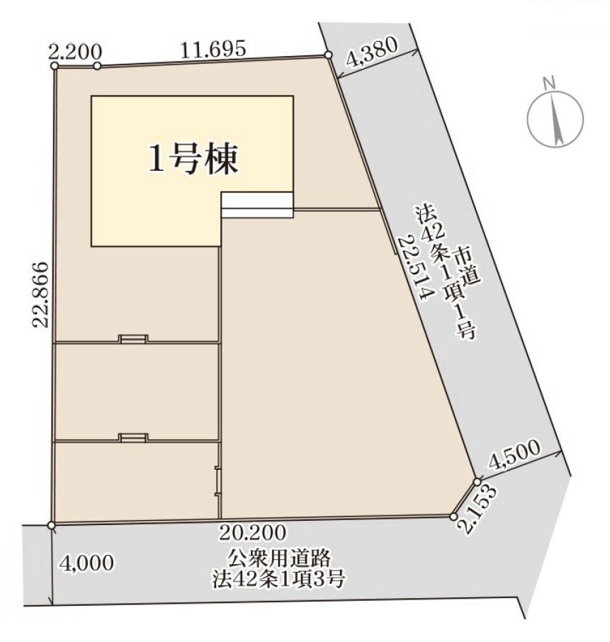 【新築戸建】第6前橋鼻毛石　の区画図|■区画図
