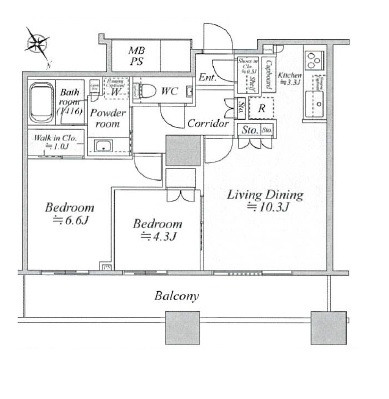 【間取り】 | ザ・パークハウス西新宿タワー60