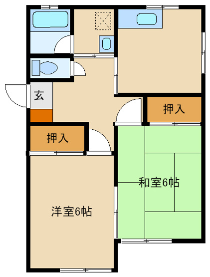 【間取り】 | パシフィックホームＡ棟