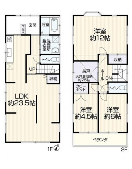 【間取り】 | 葵区大岩3丁目　中古戸建 | 使い勝手の良い3LDK♪お子様の成長に合わせて使うお部屋を選べます♪