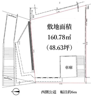 【土地図】 | 【仲介手数料無料！！】多摩市永山2丁目　売地　3980万円