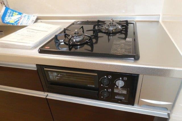 グランツグルンのキッチン|２口ガスコンロ