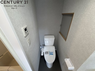 ゆったり落ち着けるトイレです。