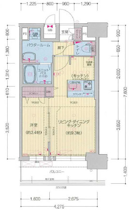 プレサンス太閤通駅前デュプルの間取り