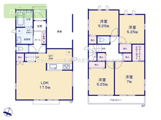 【間取り】 | 小学校８分　スーパー９分　リビングイン階段　習志野台８　全3棟　C号棟