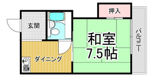 第5カシノハイツの間取り