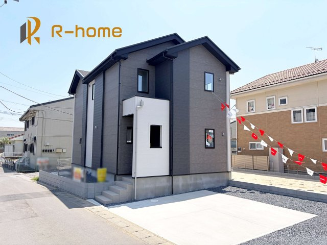 ひたちなか市稲田5期　新築戸建て　1号棟の外観パース|近隣の同仕様完成物件をご見学いただけます♪