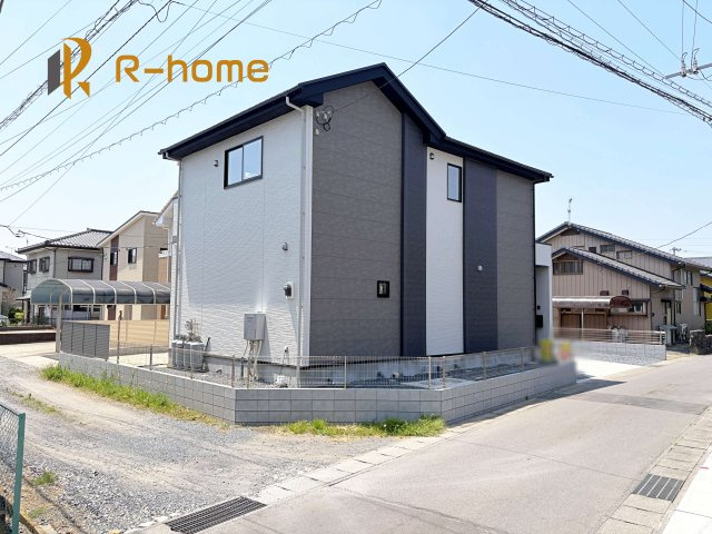 ひたちなか市稲田5期　新築戸建て　1号棟の外観|建物完成いたしました！ご予約で『平日』や『夕方』などでもご見学可能です！