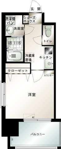 【間取り】 | エンクレストシリーズは全て仲介手数料0円！エンクレスト博多駅前Ⅲ