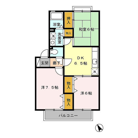 【間取り】 | クレスト平山