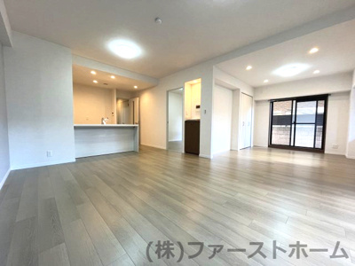 【居間・リビング】 | ダイアパレス白鳥公園西 | 2025年12月リノベーション完了！LDKはゆとりある19帖！