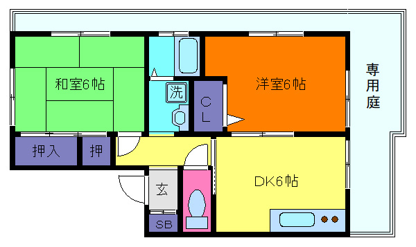 ヒルサイド御影の間取り