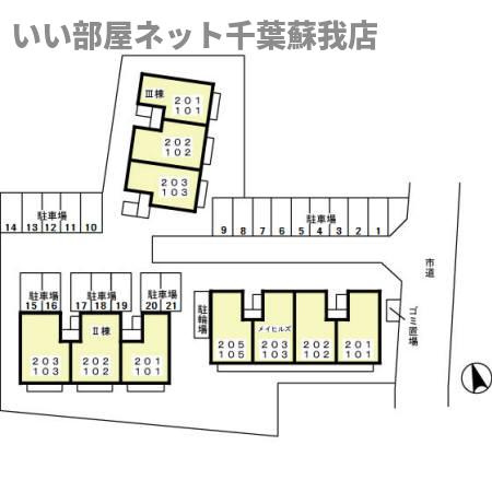 メイヒルズⅡの区画図