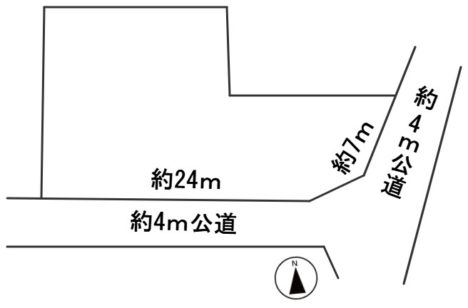 ６６２６６　岐阜市加納丸之内土地の区画図