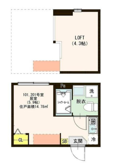 【間取り】 | ハーモニーテラス柳原Ⅴ
