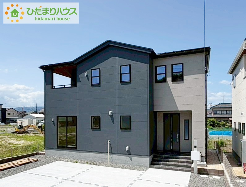 いわき市平南白土２期　新築戸建　1号棟の外観|平日・お仕事帰りなど、いつでもご案内致します！お気軽にお問い合わせ下さい♪お待ちしております！