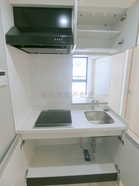 ラヴィエール羽田スカイゲートのキッチン|二口IHコンロ付きシステムキッチン