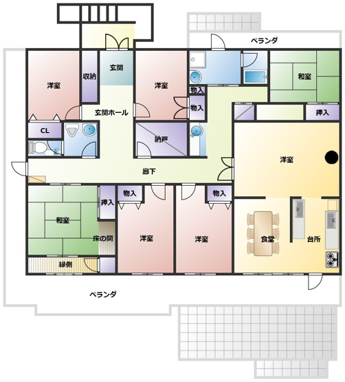 【間取り】 | 築地町　事業用物件
