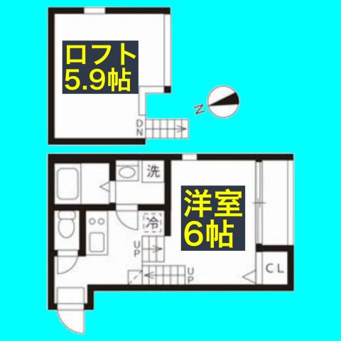 ハーモニーテラス大杉町Ⅲの間取り