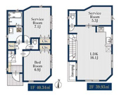 中野区沼袋２丁目　新築戸建て　２号棟の画像