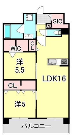エクセルハイム東灘の間取り
