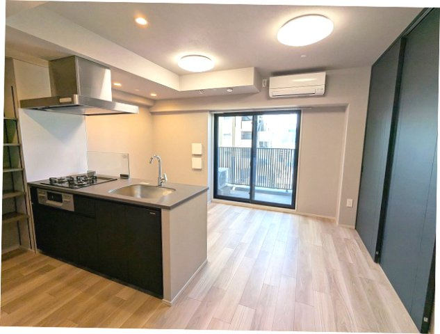 THE LIONS forsia文京湯島の設備|インターネット無料、カウンターキッチン、全室にエアコンと照明付きです