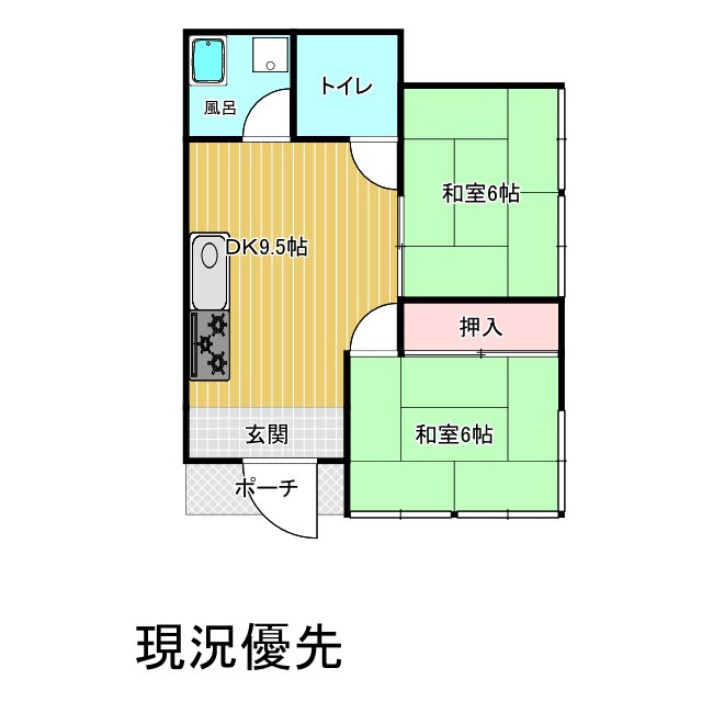 【建物未登記】静かな日常の住処♪小山市南飯田の中古戸建の間取り