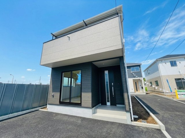【Cradle Garden】　古河市諸川　第９　全3邸の外観|〇１号棟　外観〇
全居室南向き！
家事の負担を減らす『水廻り集中』設計のお家です♪
2026年6月撮影