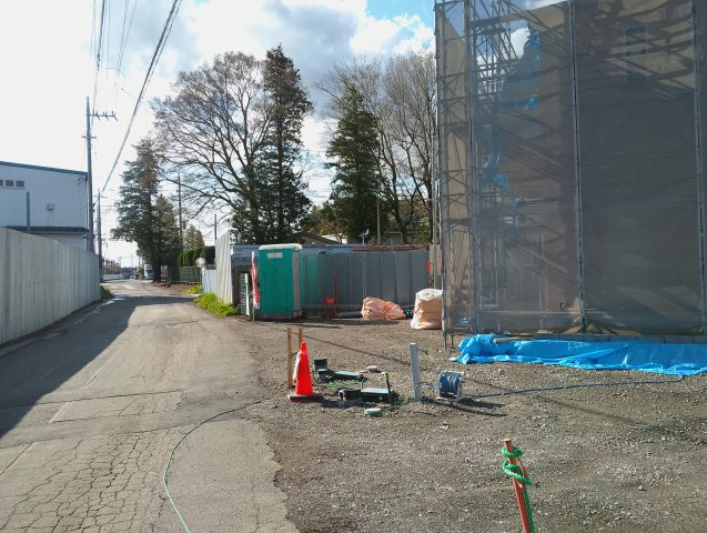 【Cradle Garden】　古河市諸川　第９　全3邸の前面道路含む現地写真|前面道路は見通しが良く、車の出し入れも楽々できます♪
2026年2月撮影