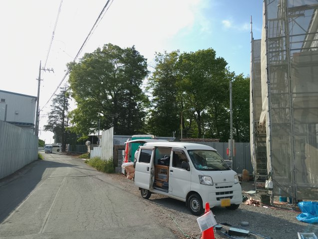 【Cradle Garden】　古河市諸川　第９　全3邸の前面道路含む現地写真|前面道路は見通しが良く、車の出し入れも楽々できます♪
2026年4月撮影