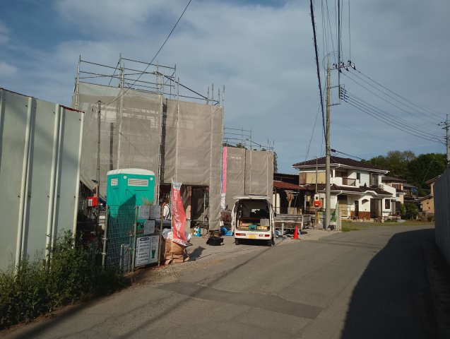 【Cradle Garden】　古河市諸川　第９　全3邸の前面道路含む現地写真|〇前面道路〇
南側約4m
西側約4m
閑静な住宅街です。
2026年4月撮影