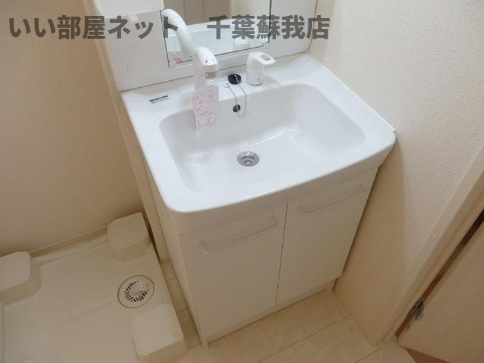 ラクの洗面所|広い洗面スペース