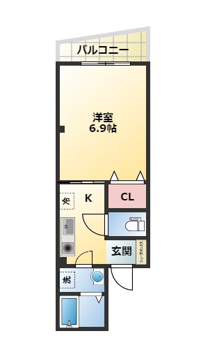 HUKUOKAビルの間取り