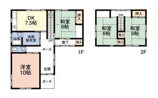 【間取り】 | 君津市陽光台　中古戸建　君津駅 | ４LDKリフォーム済み戸建。
床断熱工事済みで暖か住まい♪暮らしに優しいオール電化住宅です。