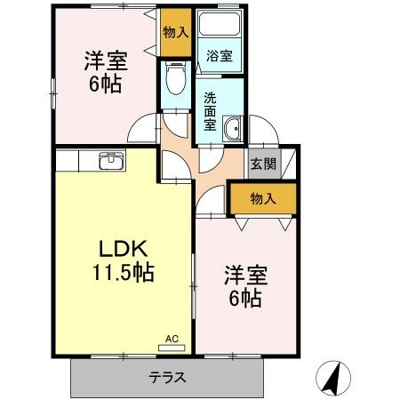【間取り】 | エクセレントⅡ