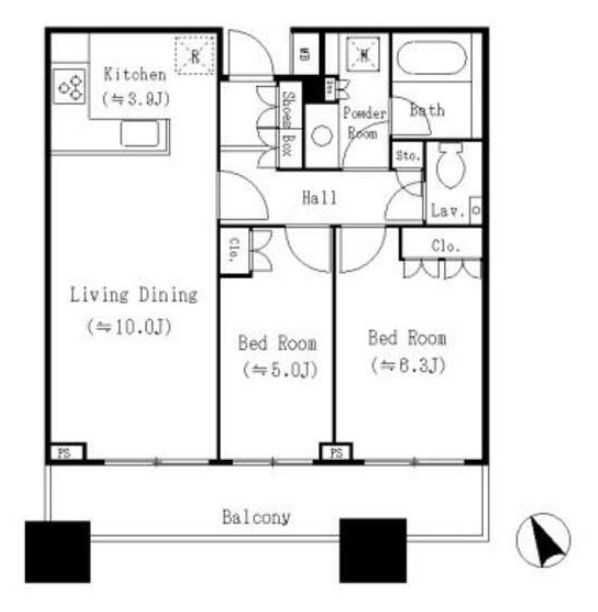 グランドターミナルタワー本八幡の間取り