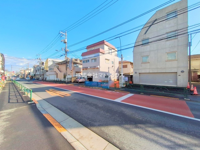 板橋区赤塚6丁目　都市へスムーズアクセス　建築条件なし限定1区画の前面道路含む現地写真