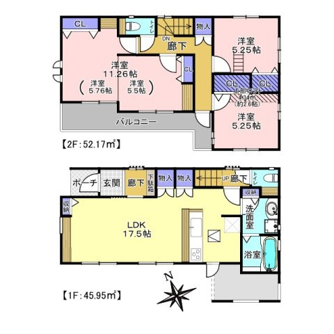 三郷市戸ケ崎1丁目　中古戸建の間取り|可変タイプの間取りで、ライフスタイルに合わせて柔軟に変更可能です