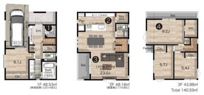 【参考プラン】 | 本町６丁目～「東高円寺」駅８分・建築条件付売地～